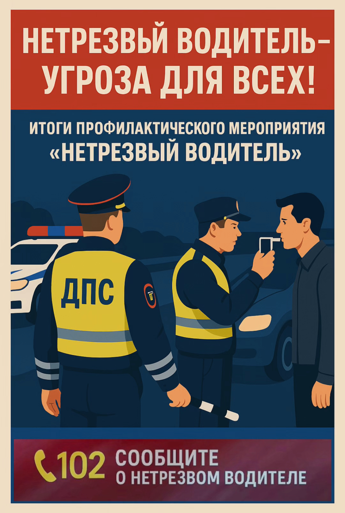 В Томском районе подведены итоги профилактического мероприятия «Нетрезвый водитель».